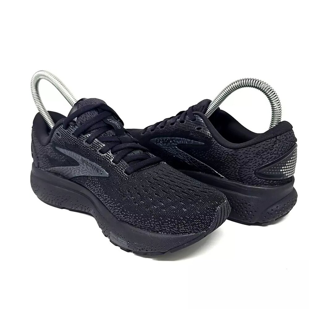 Brooks Ghost 16 Shoes Black Sneakers Running Casual Wide D Women's Size 6 - Picture 2 of 12